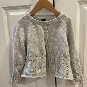Tea Collection size 4 grey marl sweater